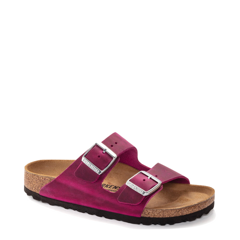 Birkenstock Women's Arizona Leather Sandal (Festival Fuchsia)