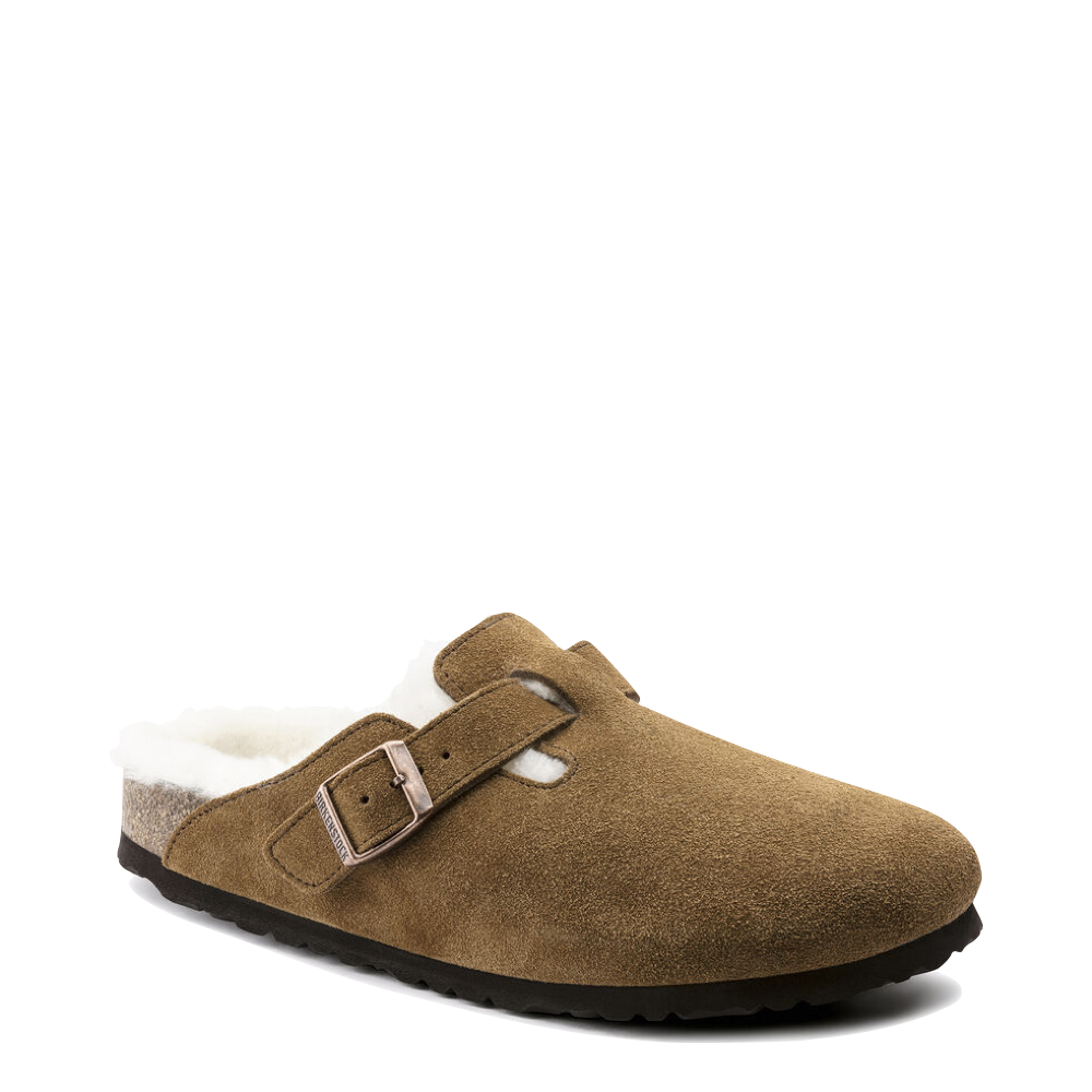 Birkenstock Women's Boston Shearling Clog in Mink Tan