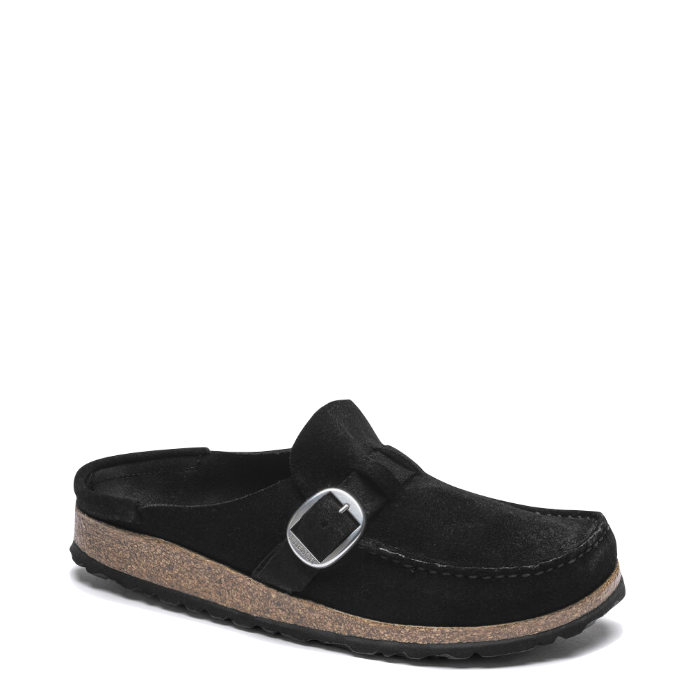 Birkenstock Women's Buckley Suede Clog in Black