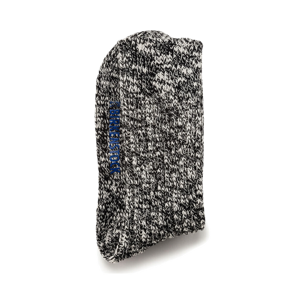 Birkenstock Women's Cotton Slub Socks in Black/Grey or Mid Grey