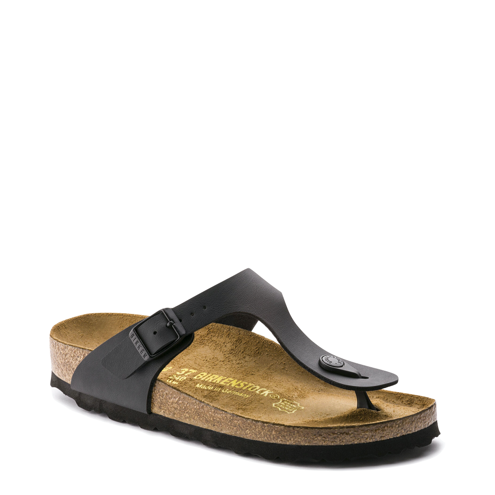 Birkenstock Women's Gizeh Birko-Flor Thong Sandal (Black)
