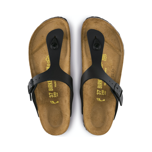 Birkenstock Women's Gizeh Birko-Flor Thong Sandal (Black)
