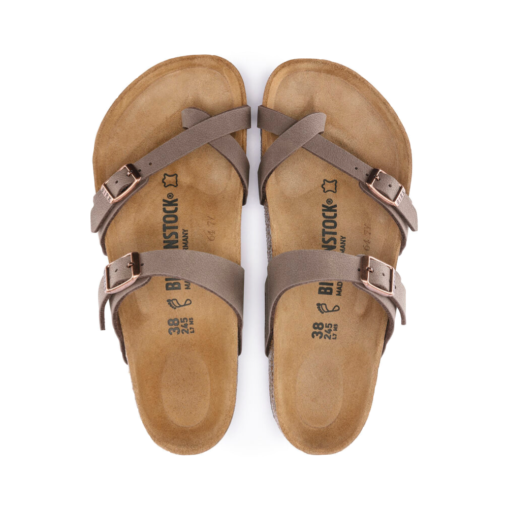 Top-down view of Birkenstock Mayari Birko-Flor Toe Loop Sandal for women.
