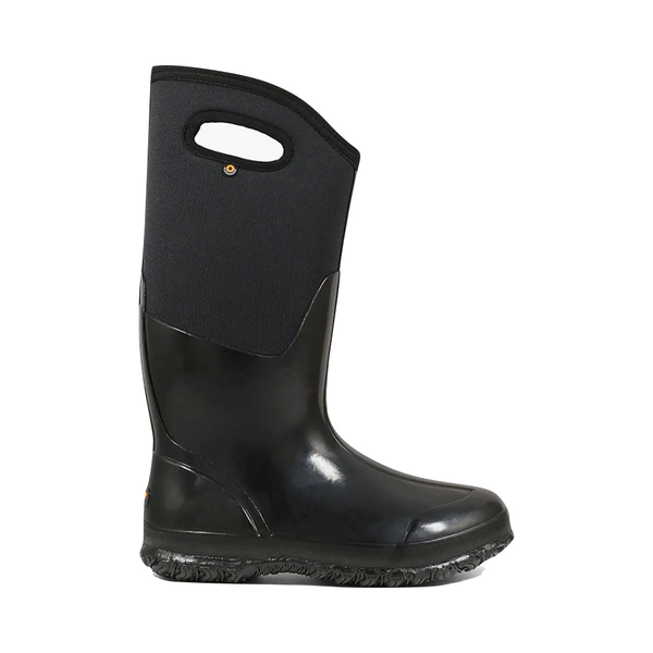 Bogs Women's Classic High With Handles Boot in Shiny Black