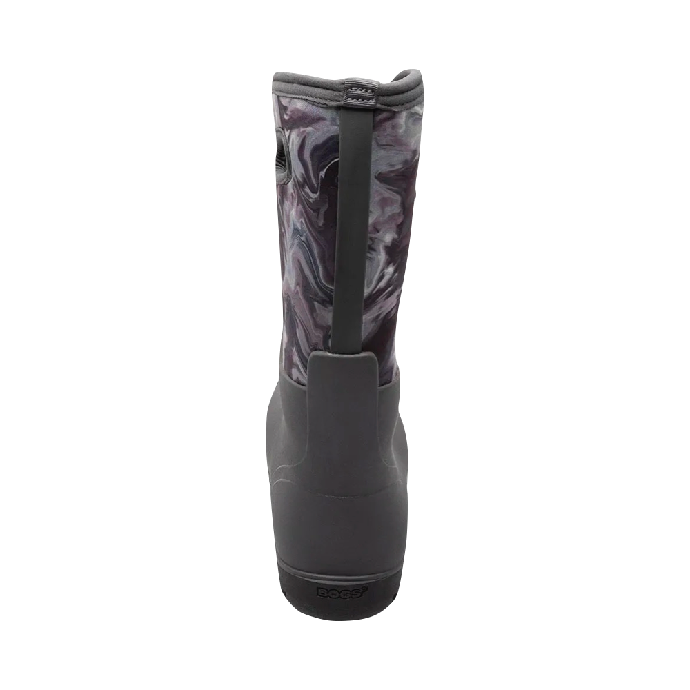 Back view of Bogs Neo-Classic Oil Twist Waterproof Pull On Boots for women.