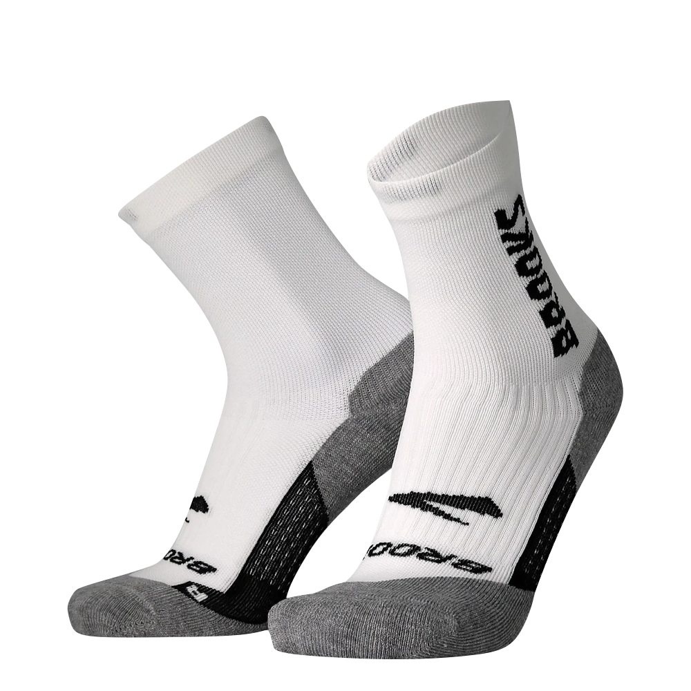 Brooks Ghost Crew Running Socks in White or Black