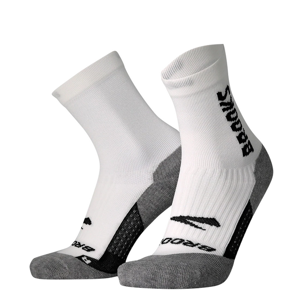 Brooks Ghost Crew Running Socks in White or Black