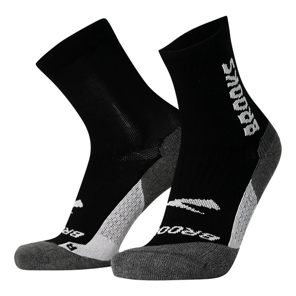 Brooks Ghost Crew Running Socks in White or Black