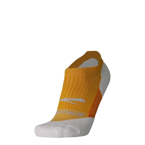 Brooks Ghost No Show Running Socks in Sunglow/Marigold