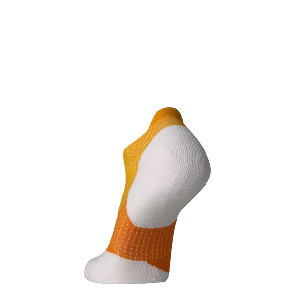 Brooks Ghost No Show Running Socks in Sunglow/Marigold