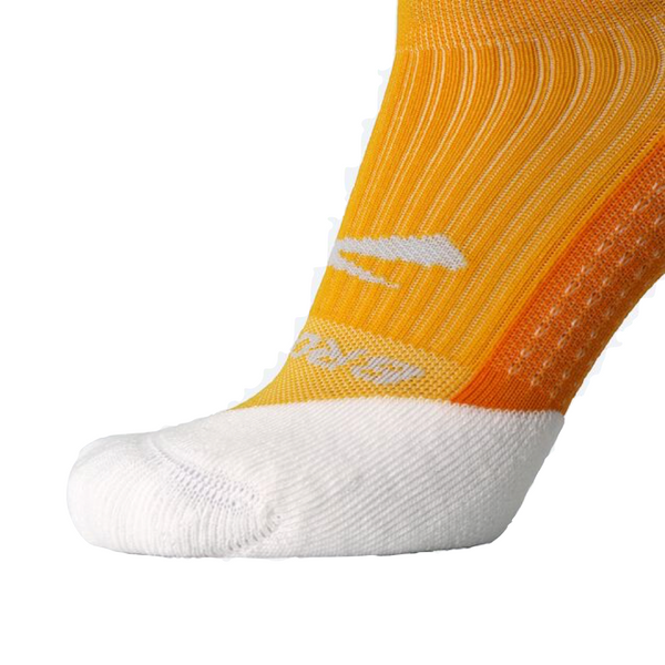 Brooks Ghost No Show Running Socks in Sunglow/Marigold