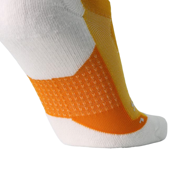 Brooks Ghost No Show Running Socks in Sunglow/Marigold