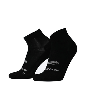 Brooks Ghost Quarter Running Socks in Black or Light Pikes Peak/Red Clay