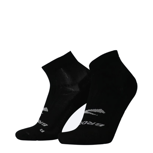 Brooks Ghost Quarter Running Socks in Black or Light Pikes Peak/Red Clay