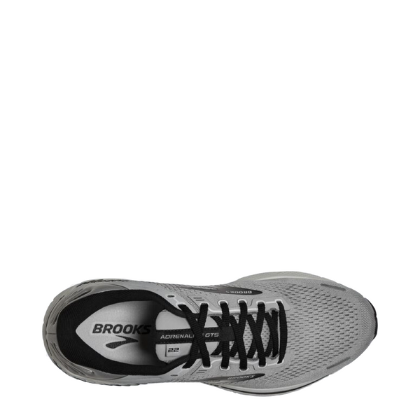 Brooks Men's Adrenaline GTS 22 Mesh Running Sneaker in Alloy/Grey/Black