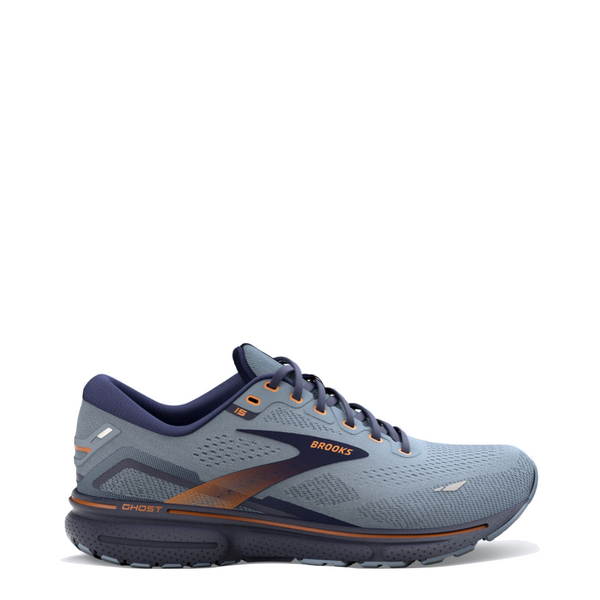 Brooks Men's Ghost 15 Running Sneakers in Flintstone/Peacoat/Oak