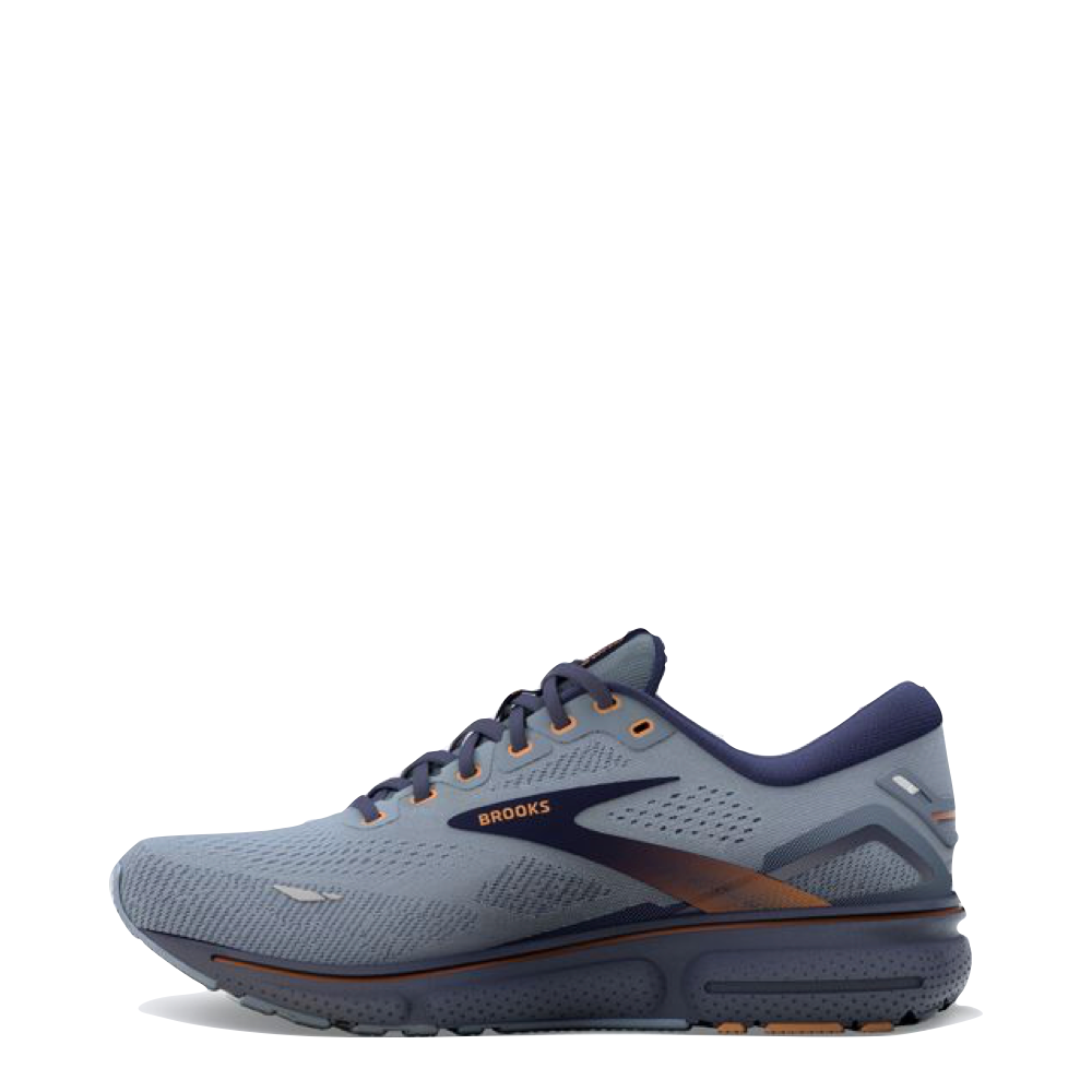 Side (left) view of Brooks Ghost 15 for men.