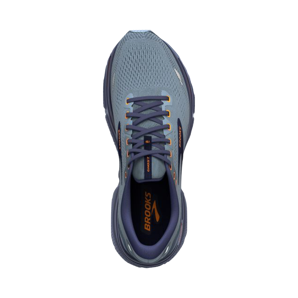 Top-down view of Brooks Ghost 15 for men.
