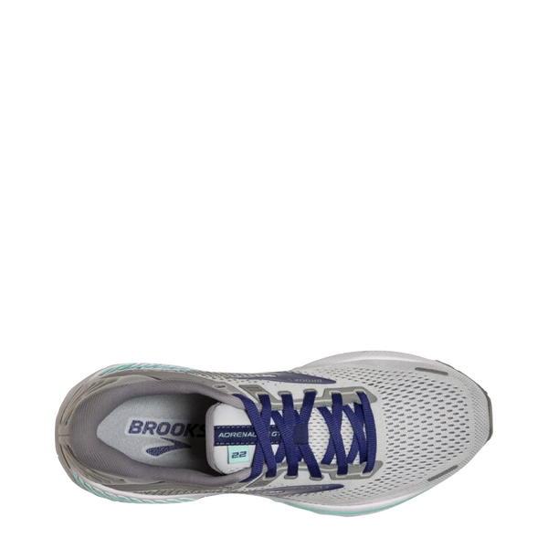 Brooks Women's Adrenaline GTS 22 Running Sneakers (Alloy/Blue/Green)