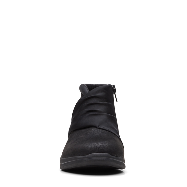 Clarks Women's Breeze Dusk Side Zip Boot (Black)