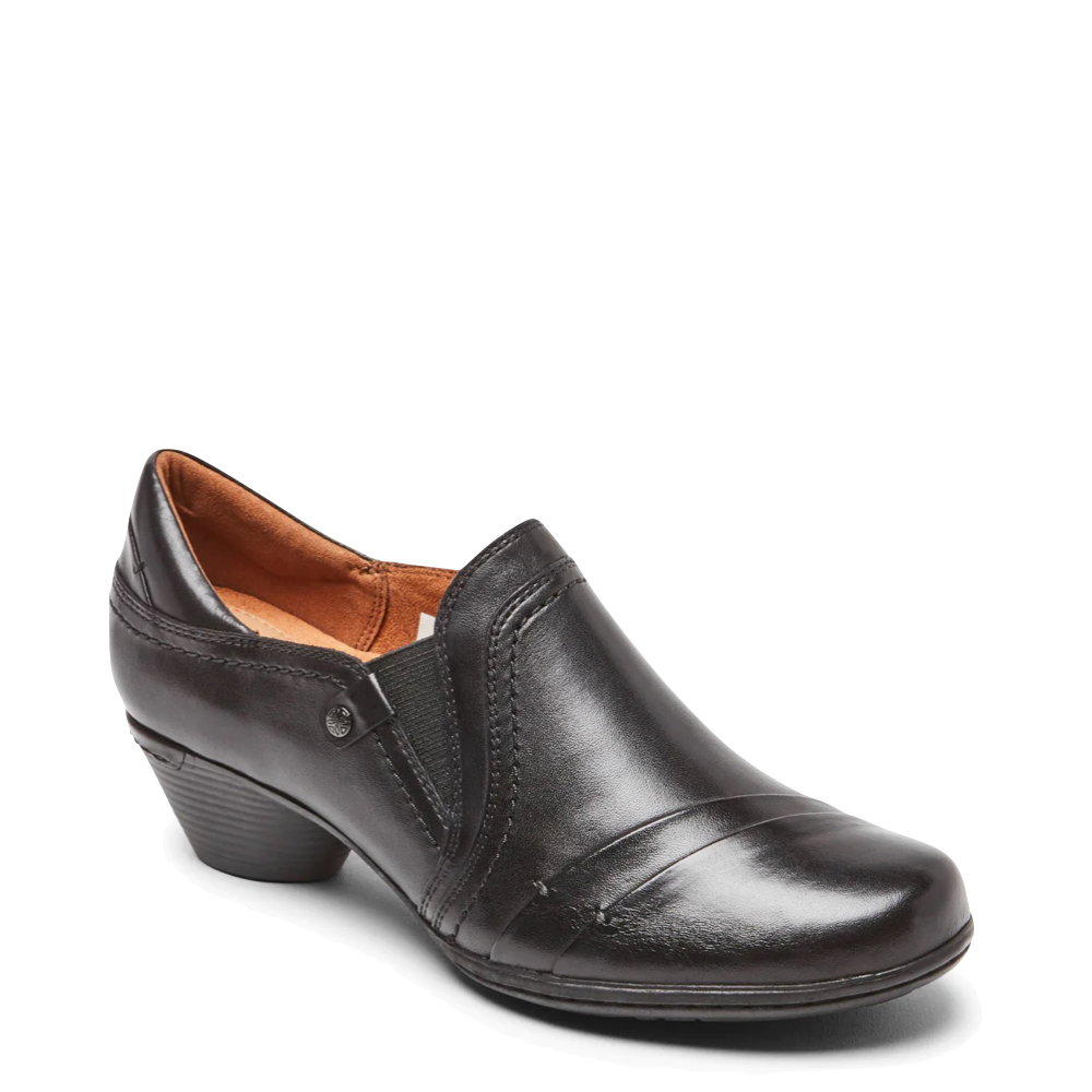 Cobb Hill by Rockport Women's Laurel Slip On Heeled Dress Shootie in Black
