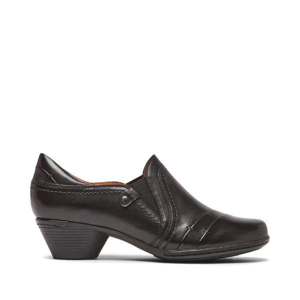 Cobb Hill by Rockport Women's Laurel Slip On Heeled Dress Shootie in Black