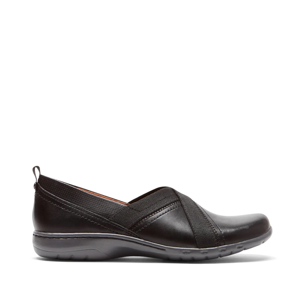 Cobb Hill by Rockport Women's Penfield Envelope Slip On Loafer in Black