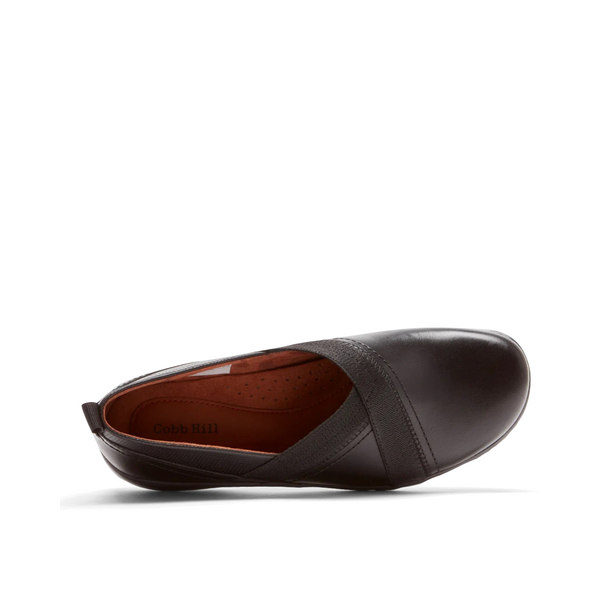 Cobb Hill by Rockport Women's Penfield Envelope Slip On Loafer in Black
