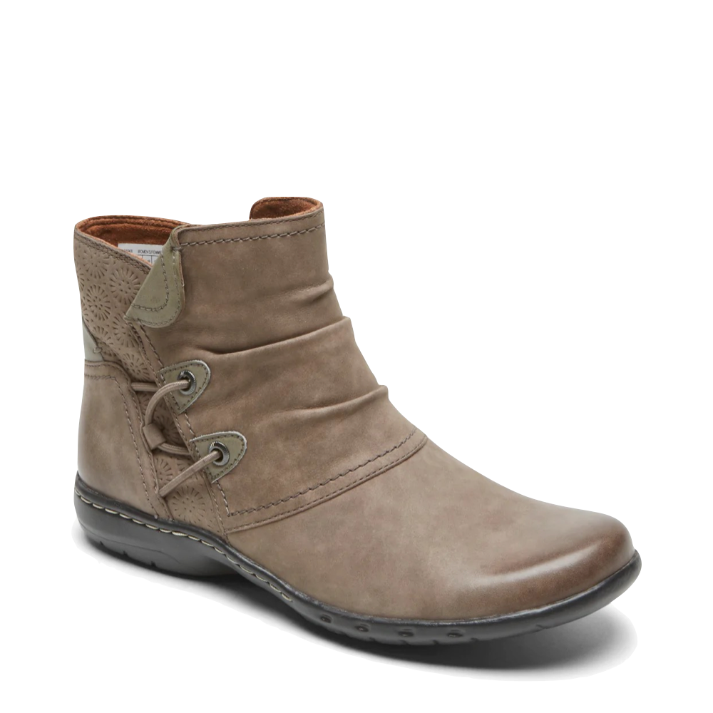 Cobb Hill by Rockport Women's Penfield Ruch Nubuck Leather Boot (Stone)