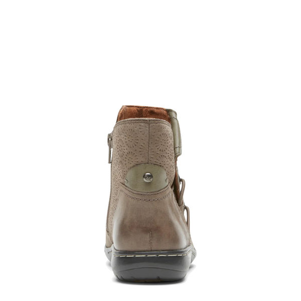 Cobb Hill by Rockport Women's Penfield Ruch Nubuck Leather Boot (Stone)