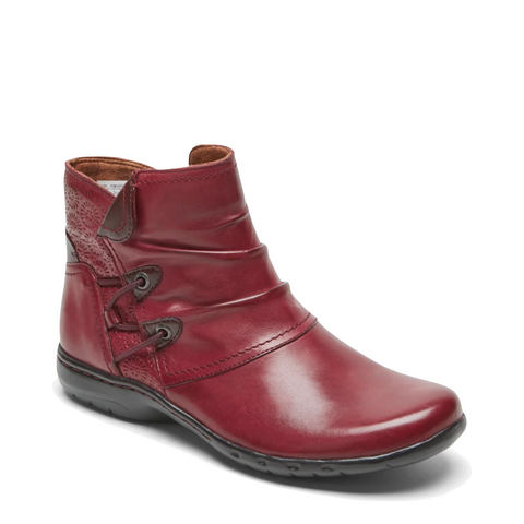 Cobb Hill by Rockport Women's Penfield Ruch Smooth Leather Boot (Red)