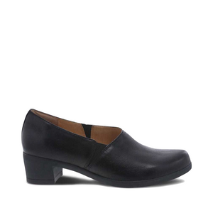 Dansko Women's Camdyn Heeled Slip On Dress Shoe in Black