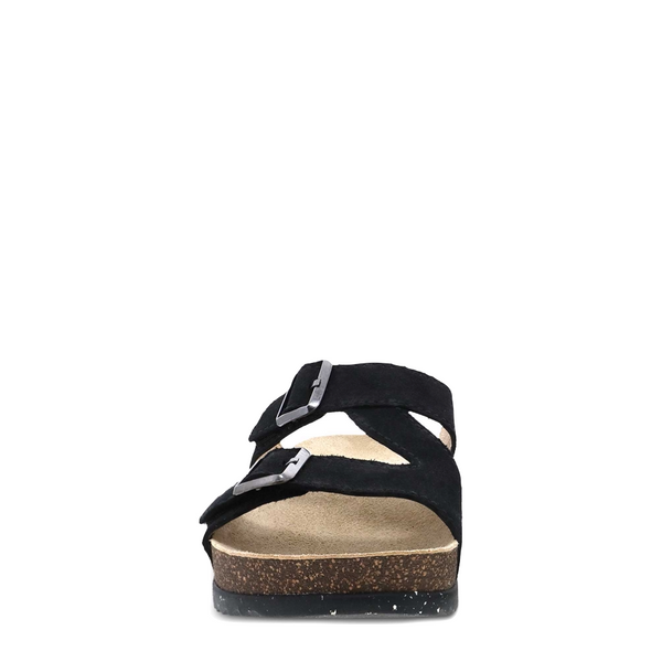 Dansko Women's Dayna Adjustable Strap Slide Sandal (Black)