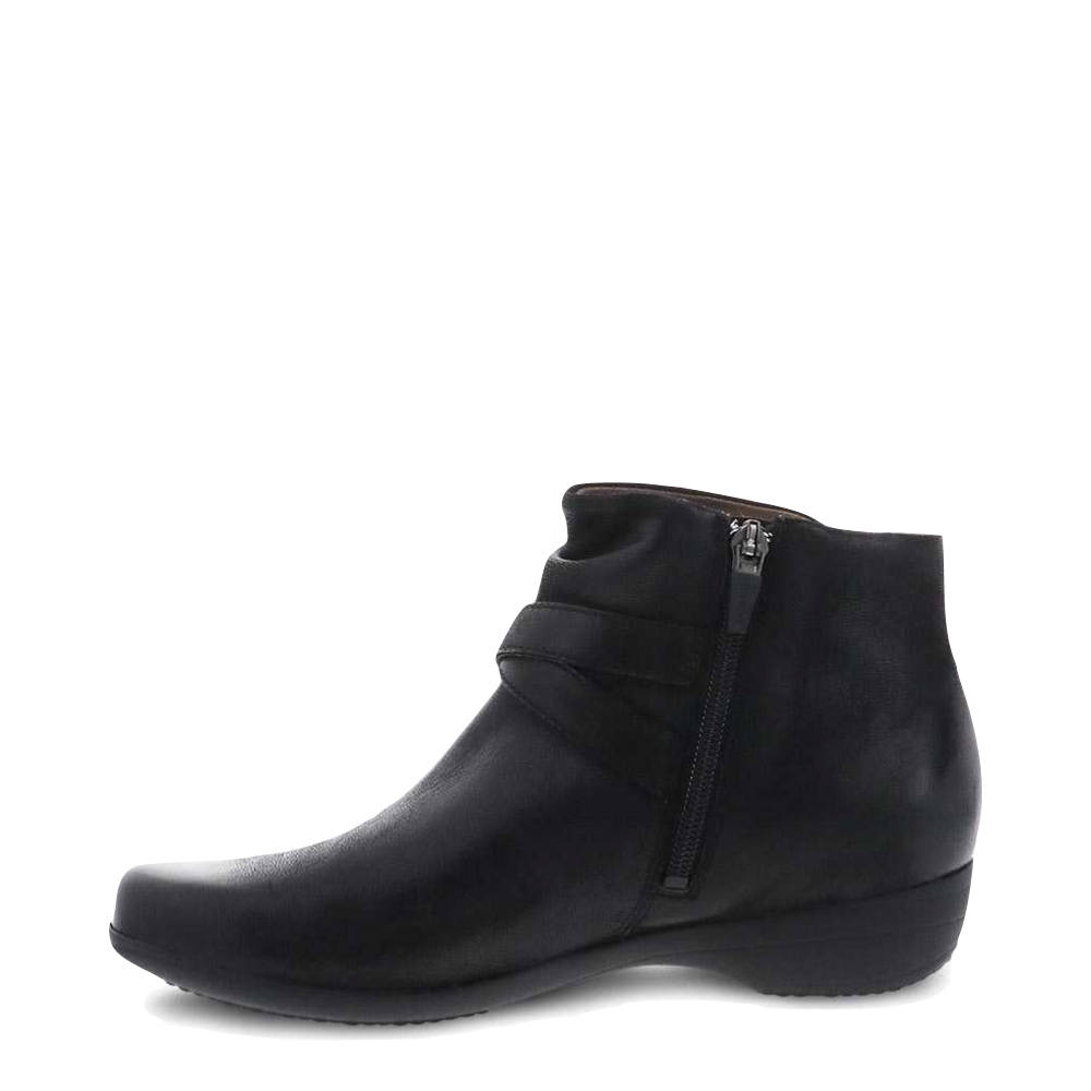 Dansko Women's Faithe Side Zip Heeled Boot (Black)
