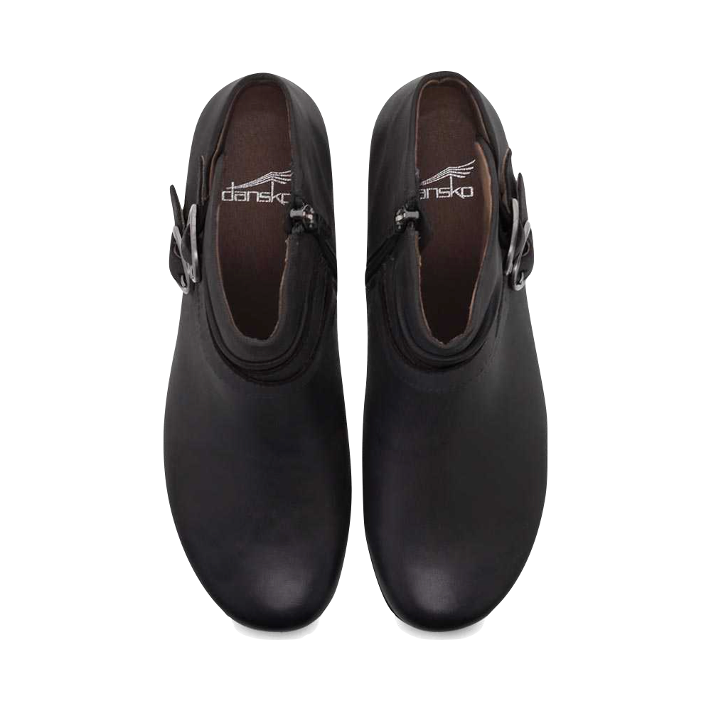 Dansko Women's Faithe Side Zip Heeled Boot (Black)