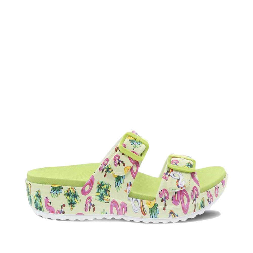 Dansko Women's Kandi EVA Wedge Slide (Pool Floats Print)