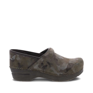 Dansko Women's Professional Closed Clog (Camo Suede)