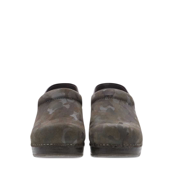 Dansko Women's Professional Closed Clog (Camo Suede)