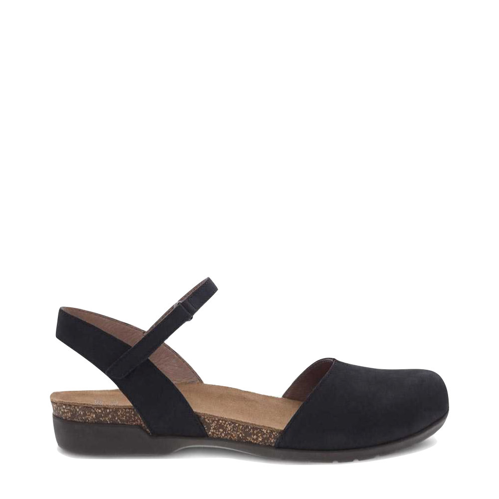 Side (right) view of Dansko Rowan Closed Toe Sandal for women.