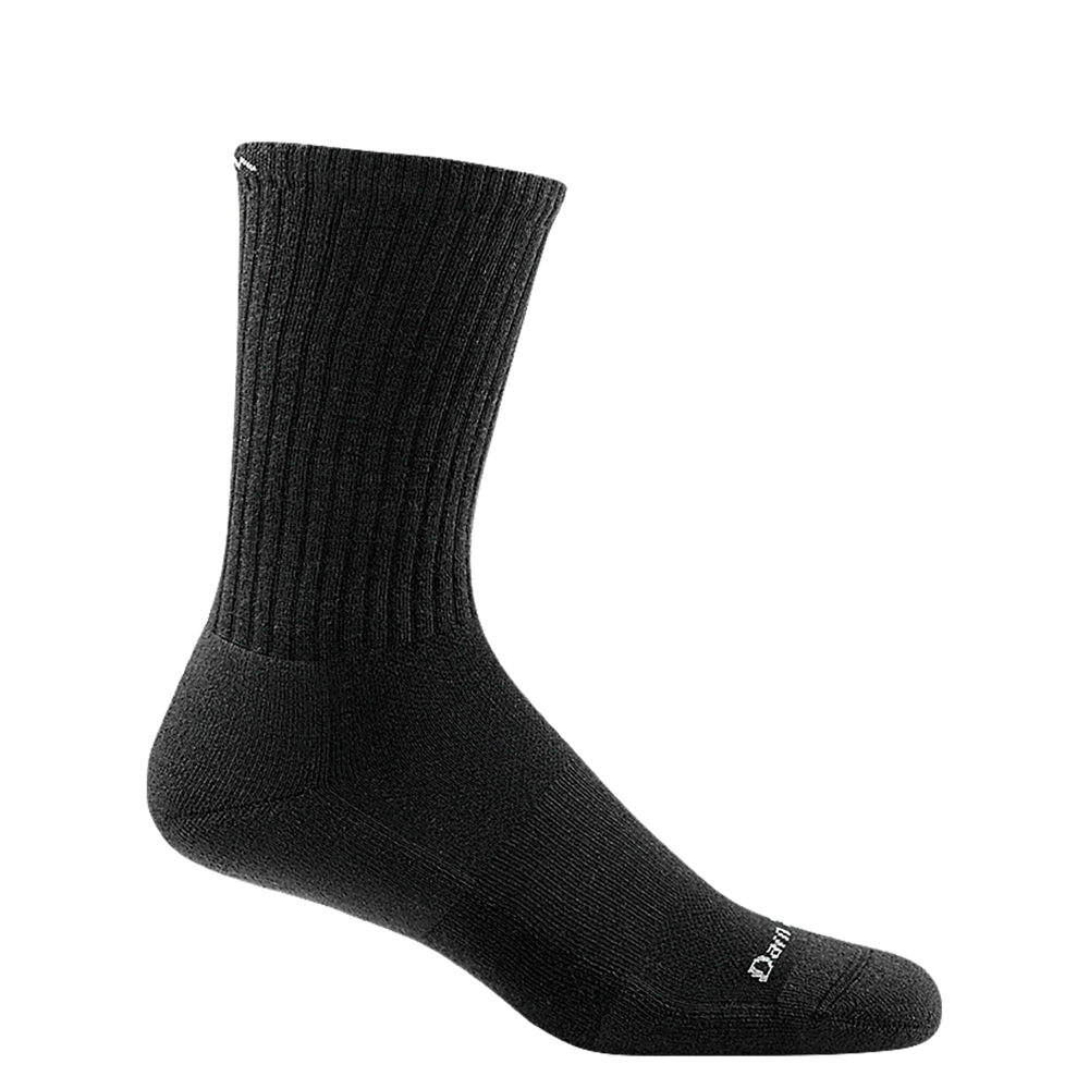 Side (right) view of Darn Tough The Standard Crew Lightweight Lifestyle sock for men.