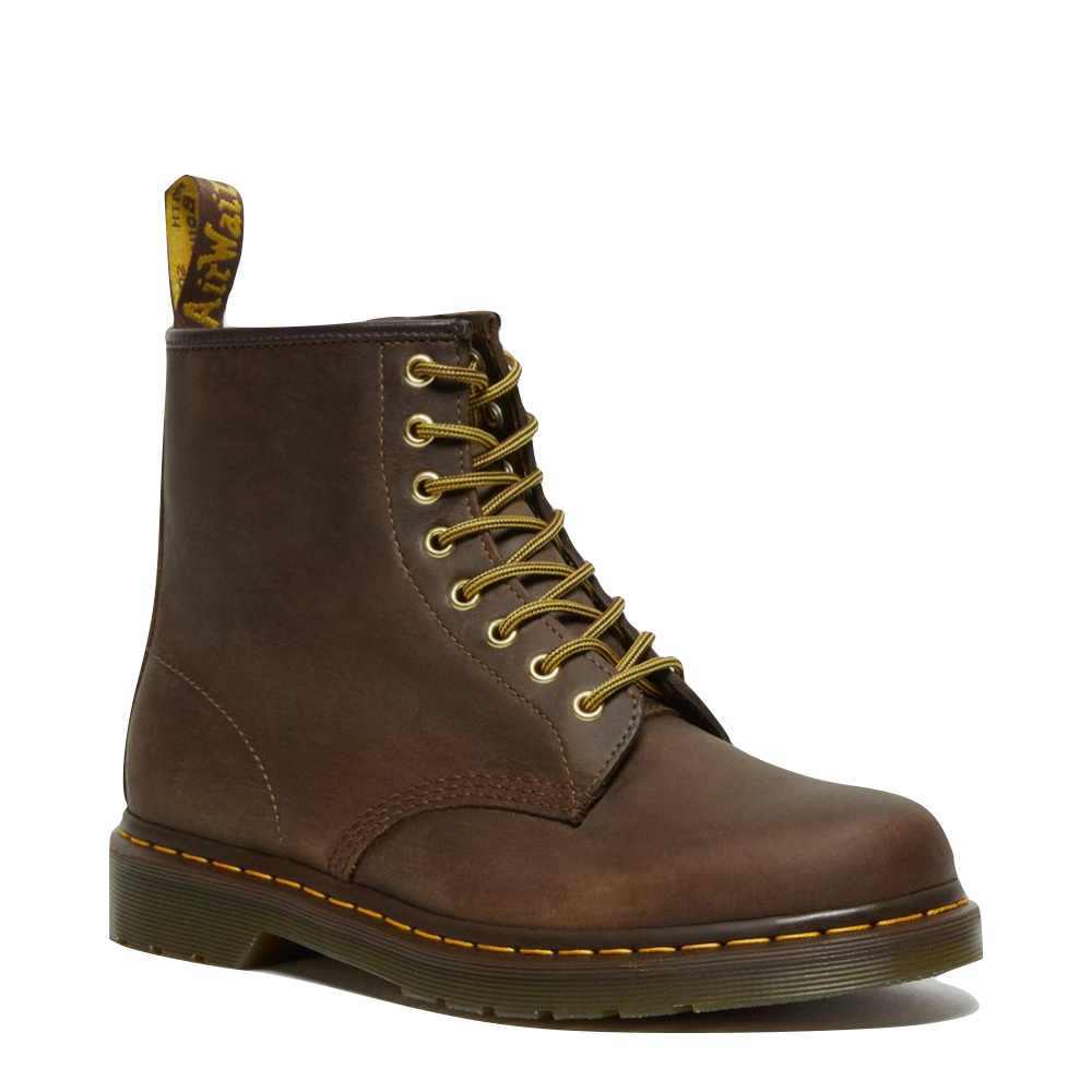 Dr. Martens 8 Eye 1460 Crazy Horse Leather Lace Boot (Aztec Brown)