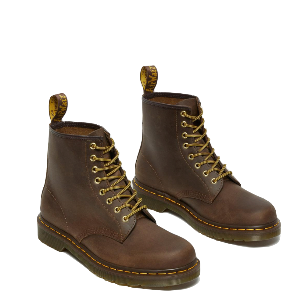 Dr. Martens 8 Eye 1460 Crazy Horse Leather Lace Boot (Aztec Brown)