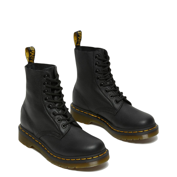 Dr. Martens 8 Eye 1460 Pascal Virginia Leather Lace Boot in Black