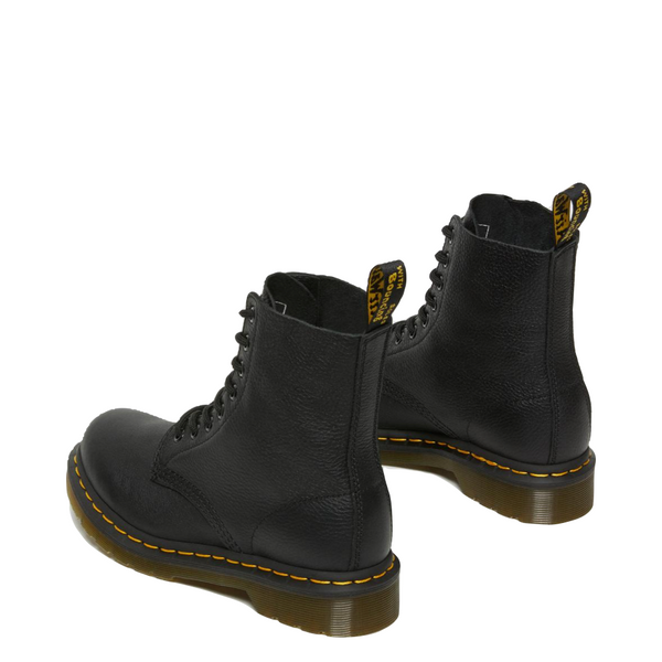 Dr. Martens 8 Eye 1460 Pascal Virginia Leather Lace Boot in Black