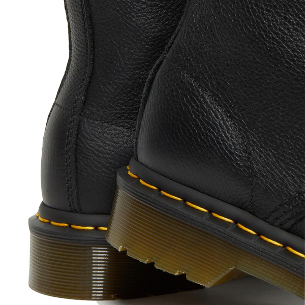 Dr. Martens 8 Eye 1460 Pascal Virginia Leather Lace Boot in Black