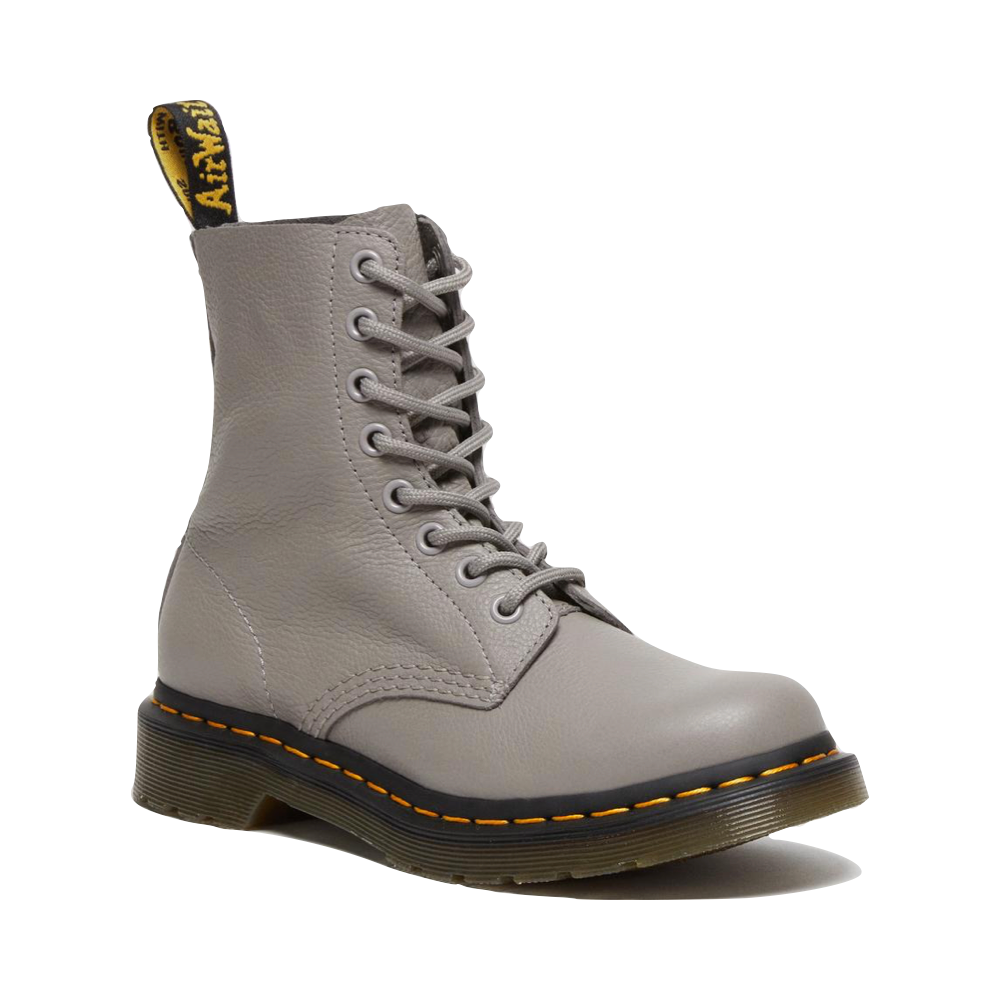 Dr. Martens Women's 1460 8 Eye Pascal Leather Lace Boot (Zinc Grey)
