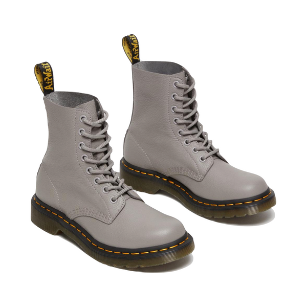 Dr. Martens Women's 1460 8 Eye Pascal Leather Lace Boot in Zinc Grey