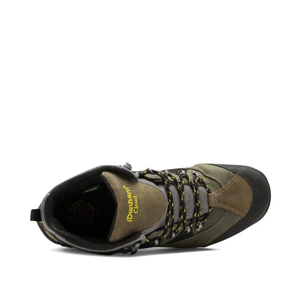 Dunham Men's Cloud Waterproof Slip Resistant Hiking Boot in Green/Grey