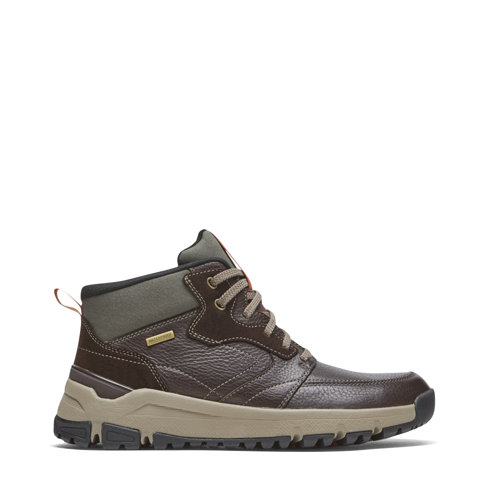 Dunham Men's Glastonbury Mid Waterproof Boot (Brown)