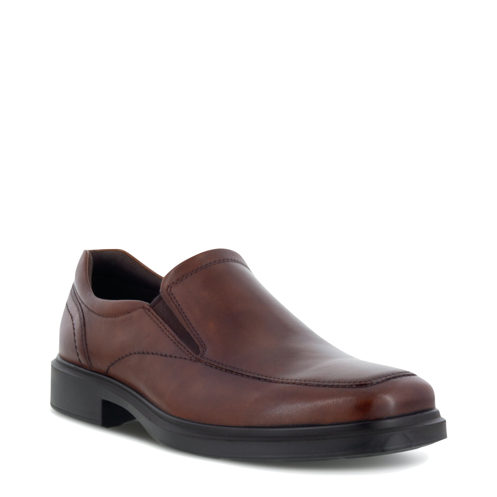 Ecco Men's Helsinki 2.0 Apron Toe Slip On Shoe in Cognac